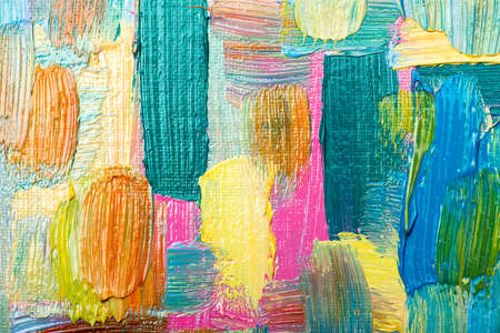 Abstract art background. Hand-painted background. の写真素材