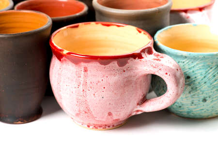 ceramic potsの写真素材