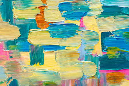 Abstract art . Hand-painted . SELF MADE.の写真素材