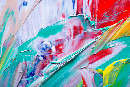 Abstract art background. Hand-painted background. SELF MADE.の写真素材