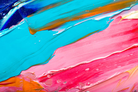 Abstract art background. Hand-painted background. SELF MADE.の写真素材