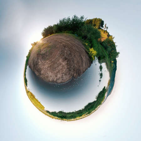 Stereographic panorama. Little planet.の写真素材