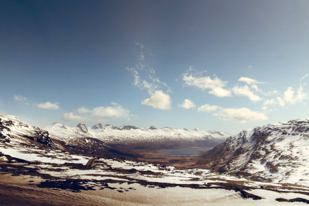 Beautiful mountain view in Iceland
