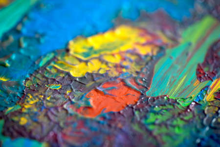 Abstract art background. Hand-painted.の写真素材