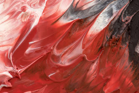 Hand drawn gouache painting. Abstract art background. Color texture.の写真素材