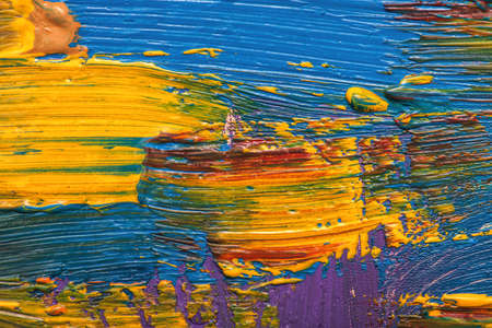 Abstract art background. Hand-painted background. SELF MADE.の写真素材