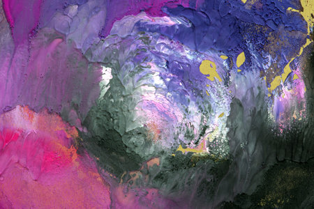 Hand drawn gouache painting. Abstract art background. Color texture.