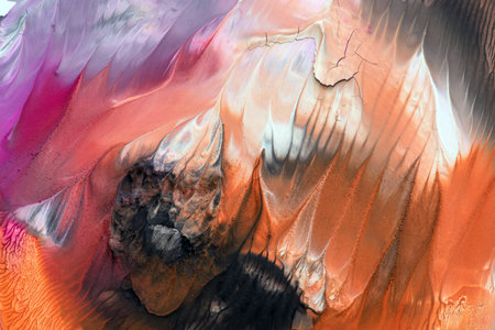 Hand drawn gouache painting. Abstract art background. Color texture.