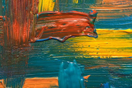 Abstract art background. Hand-painted background. SELF MADE.の写真素材