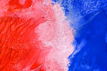 Hand drawn gouache painting. Abstract art background. Color textureの写真素材