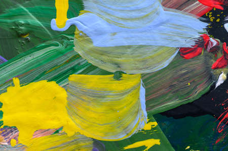 Abstract art background. Hand-painted background. SELF MADEの写真素材