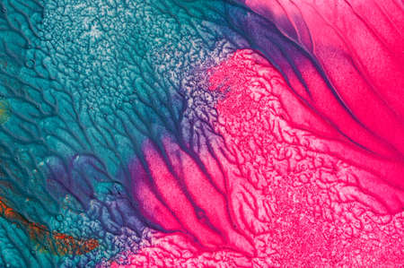 Hand drawn gouache painting. Abstract art background. Color textureの写真素材