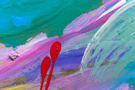 Abstract art background. Hand-painted background. SELF MADE