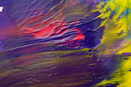 Abstract art background. Hand drawn gouache painting. Color texture.の写真素材