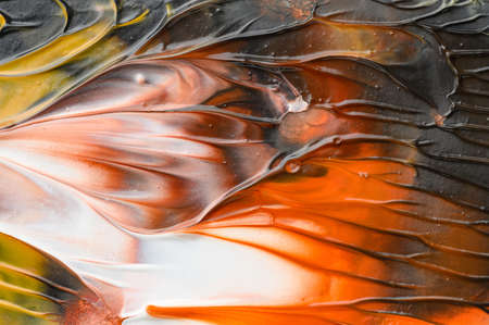 Abstract art background. Hand drawn gouache painting. Color texture.の写真素材