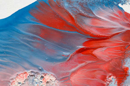 Abstract art background. Hand drawn gouache painting. Color texture.の写真素材