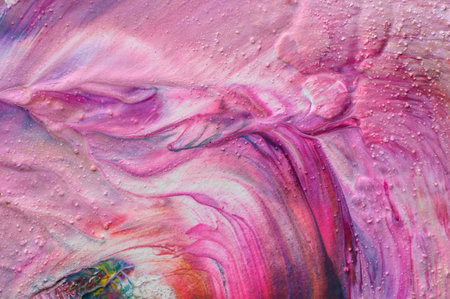 Abstract art background. Hand drawn gouache painting. Color texture.の写真素材