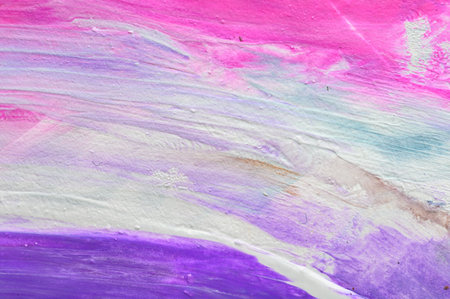 Abstract art background. Hand drawn gouache painting. Color texture.の写真素材