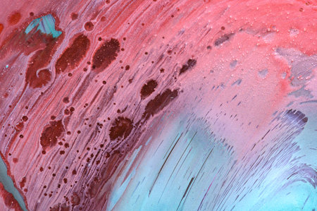 Abstract art background. Hand drawn gouache painting. Color texture.の写真素材