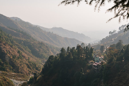 Mountain view from Mcleodganj, Himachal Pradesh, India.の写真素材