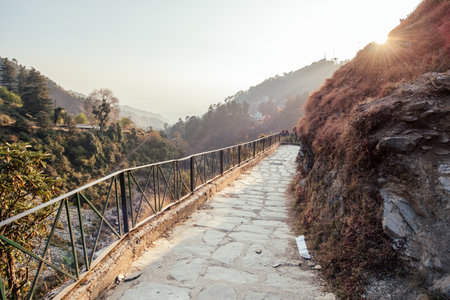 Mountain view from Mcleodganj, Himachal Pradesh, India.の写真素材