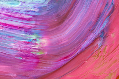 Abstract art background. Hand drawn gouache painting. Color texture.の写真素材