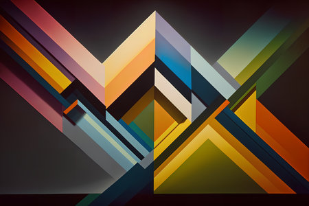 Abstract geometric background, vector illustration eps10. colorful trianglesの素材