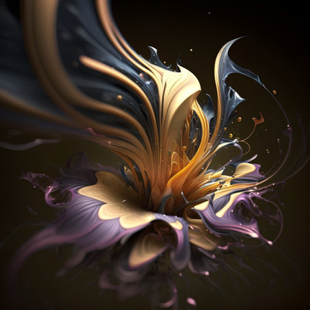 3d illustration of abstract geometric composition,digital artwork for creative graphic designの素材