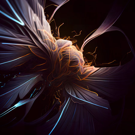 abstract fractal. Fractal art background for creative design. Decoration for wallpaper, desktop, poster, cover booklet. Print for clothes, t-shirt. creative illustration for designの素材