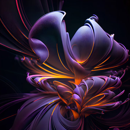 abstract fractal. Fractal art background for creative design. Decoration for wallpaper, desktop, poster, cover booklet. Print for clothes, t-shirt. creative illustration for designの素材