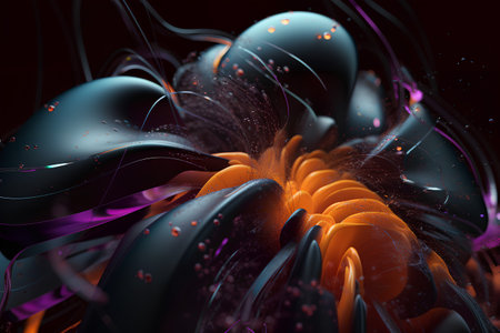 3d abstract computer generated fractal design.Fractal is never-ending pattern.Fractals are infinitely complex patterns that are self-similar across different scalesの素材