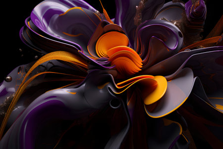 Abstract Computer generated Fractal design. A fractal is a never-ending pattern. Fractals are infinitely complex patterns that are self-similar across different scales. great cell phone wallpaperの素材