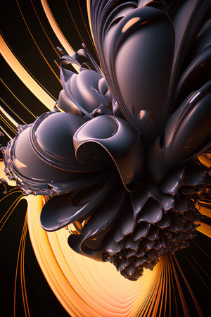 3d rendering of abstract geometric composition,digital artwork for creative graphic designの素材