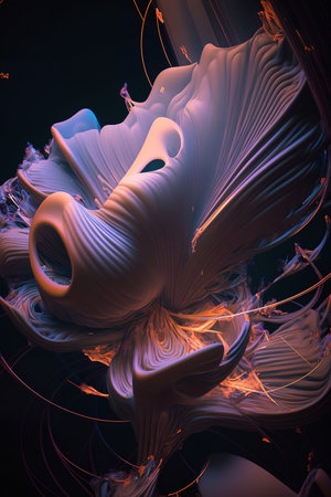 abstract fractal. Fractal art background for creative design. Decoration for wallpaper, desktop, poster, cover booklet. Print for clothes, t-shirt. creative illustration for designの素材