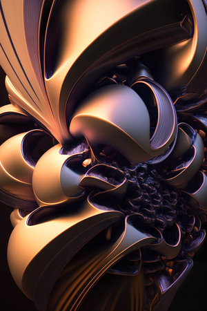 abstract fractal. Fractal art background for creative design. Decoration for wallpaper, desktop, poster, cover booklet. Print for clothes, t-shirt. creative illustration for designの素材