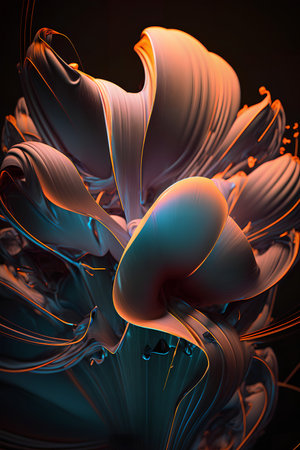 3D surreal illustration. sacred geometry. Mysterious psychedelic relaxation pattern. fractal abstract texture. Digital artwork graphic astrology magicの素材