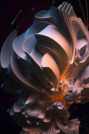 3d abstract computer generated fractal design.Fractal is never-ending pattern.Fractals are infinitely complex patterns that are self-similar across different scalesの素材