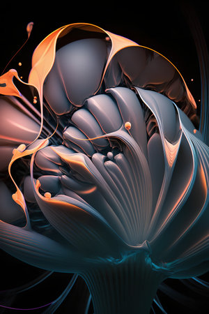 abstract fractal. Fractal art background for creative design. Decoration for wallpaper, desktop, poster, cover booklet. Print for clothes, t-shirt. creative illustration for designの素材