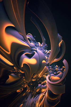 3D surreal illustration. sacred geometry. Mysterious psychedelic relaxation pattern. fractal abstract texture. Digital artwork graphic astrology magicの素材