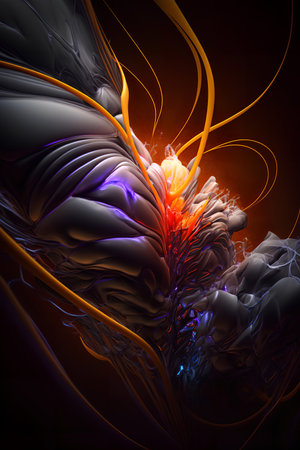 3D surreal illustration. sacred geometry. Mysterious psychedelic relaxation pattern. fractal abstract texture. Digital artwork graphic astrology magicの素材