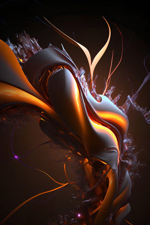 3D surreal illustration. sacred geometry. Mysterious psychedelic relaxation pattern. fractal abstract texture. Digital artwork graphic astrology magicの素材