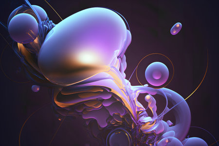 3d abstract computer generated fractal design.Fractal is never-ending pattern.Fractals are infinitely complex patterns that are self-similar across different scalesの素材