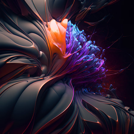 3D surreal illustration. sacred geometry. Mysterious psychedelic relaxation pattern. fractal abstract texture. Digital artwork graphic astrology magicの素材