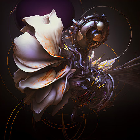 3d illustration of abstract geometric composition,digital artwork for creative graphic designの素材