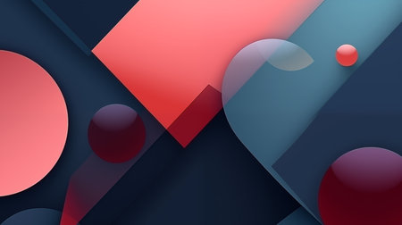 Abstract geometric background. Minimal dynamic composition. Vector illustration for covers, banners, flyers and posters and otherの素材
