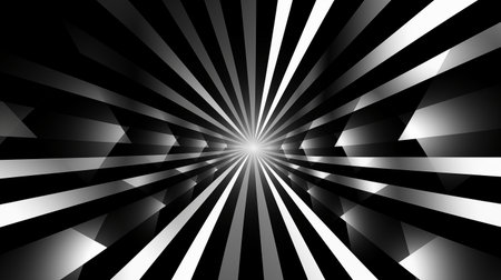 Abstract background with black and white rays. Vector illustration for your designの素材