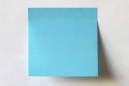 Color sticker note over white paper backgroundの写真素材