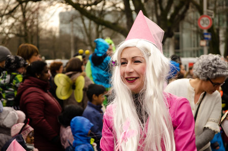 Düsseldorf Helau  – Dusseldorf 1  of March 2014 – People at a carnival parade called Youth...