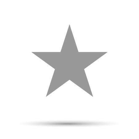 Gray star icon vector design element. White backgroundのイラスト素材