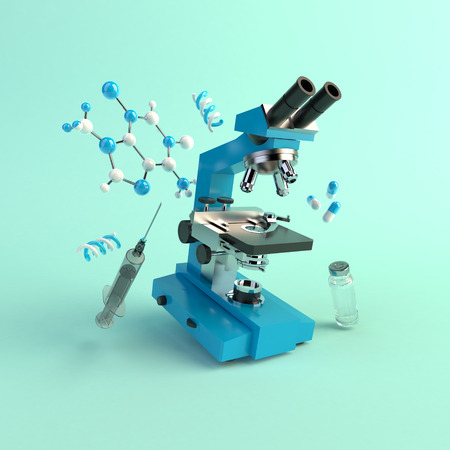 Science chemistry concept 3d renderの写真素材